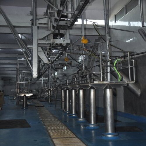 Slaughter House Machinery - 350 hp Semi-Automatic, Stainless Steel, 440 Volt Voltage, Human Machine Interface