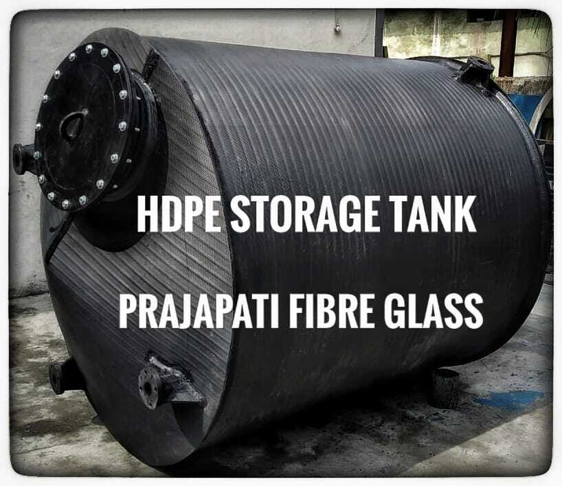 Hdpe Chemical Storage Tank - 61kl Capacity, Gray Cylindrical Design | Spiral Wound Construction For Corrosive Material Storage