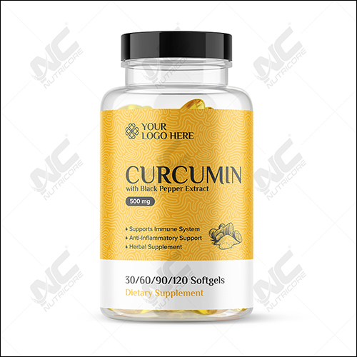 Curcumin With Black Pepper Softgel - Flavor: Neutral