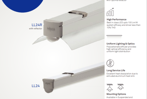 Optima LED - Aluminium Profile, Variable Dimensions | High Efficiency, Durable Design, Easy Installation, Enhanced Productivity, IP40 Rating, Long Lifespan