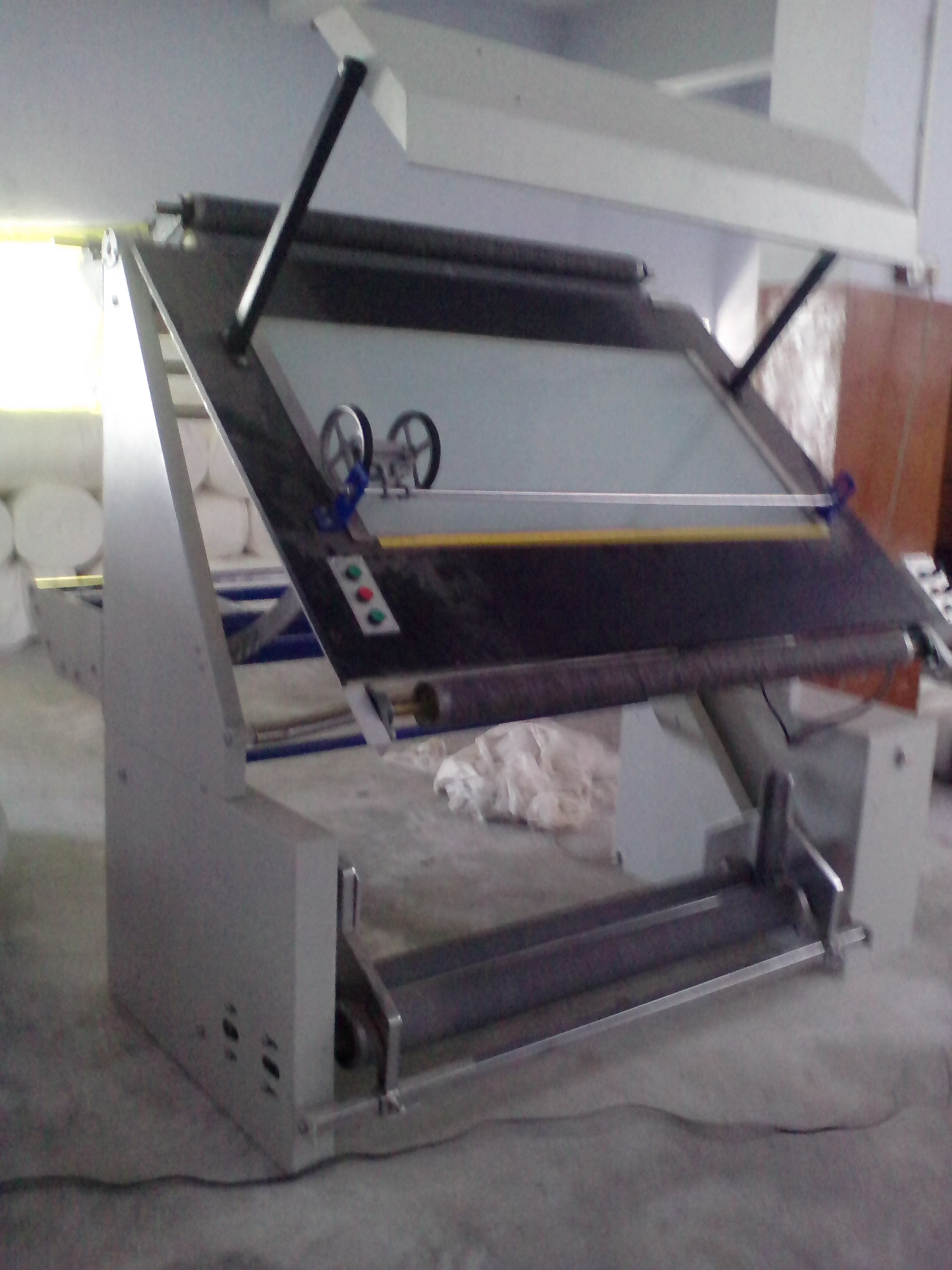 Tubular Fabric Inspection Rolling Machine - Steel 45 Inch Wide | Versatile Models Variable Speed Manual Inching Accurate Length Measurement Branded Gear Motors Easy Operation