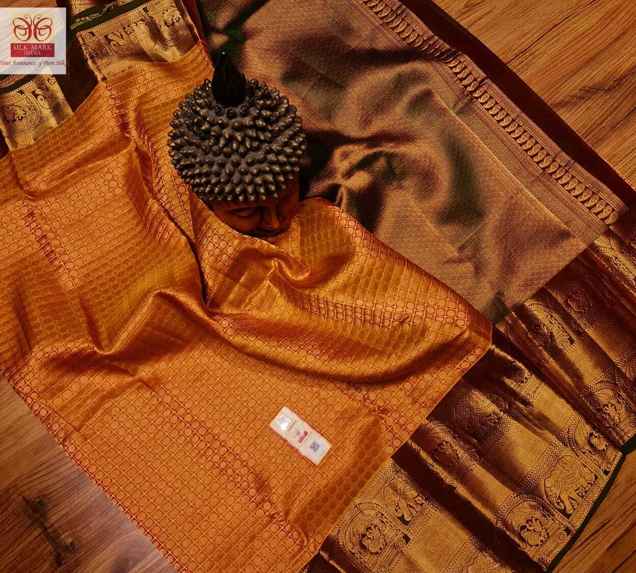 Orange Bridal Wear Different Type Of Saree