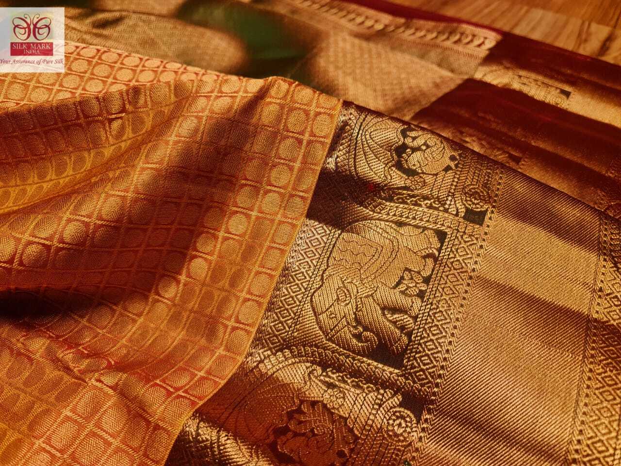 Orange Bridal Wear Different Type Of Saree