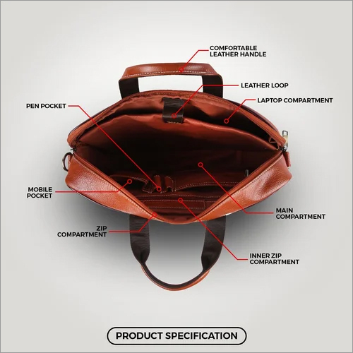 Hammonds Flycatcher Leather 15.6 Inch Laptop Messenger Bag