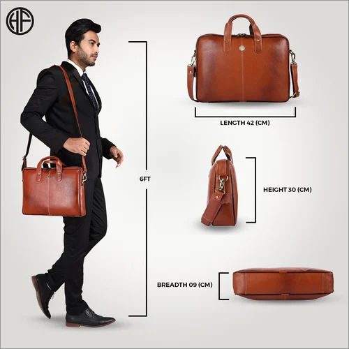 Hammonds Flycatcher Leather 15.6 Inch Laptop Messenger Bag