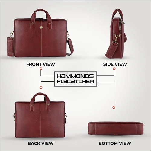 Hammonds Flycatcher - Leather Messenger Bag | Unisex Design, Solid Brown Color, Comfortable Shoulder Style, 1-year Warranty