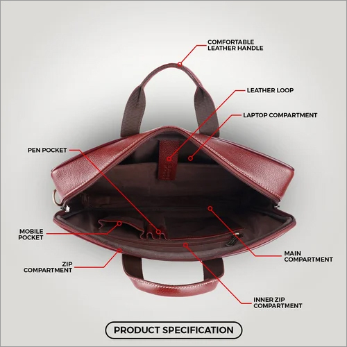 Hammonds Flycatcher - Leather Messenger Bag | Unisex Design, Solid Brown Color, Comfortable Shoulder Style, 1-year Warranty