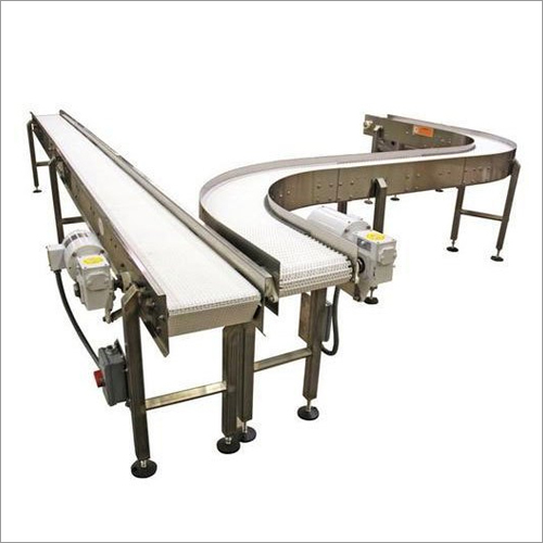 White Stainless Steel Electric Conveyor System