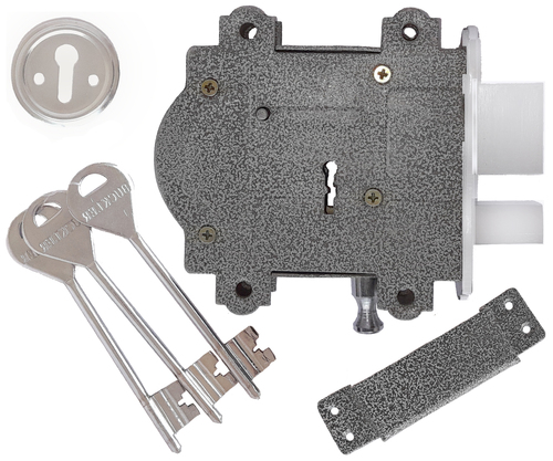 Buckler 100mm 8 लीवर आयरन डोर लॉक सेट