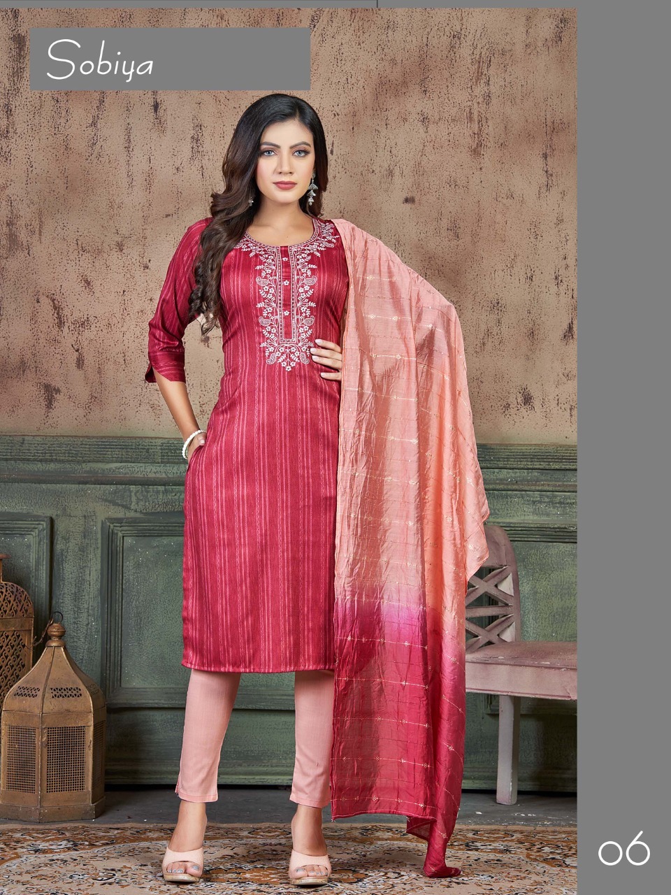 Washable Kurti With Pant Dupatta Catlog