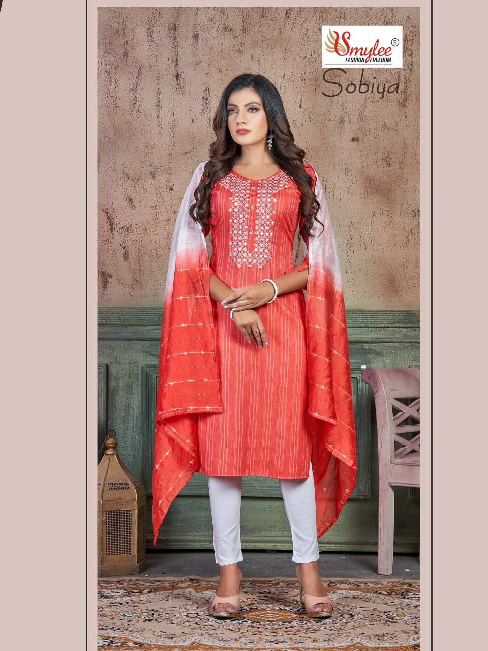 Washable Kurti With Pant Dupatta Catlog