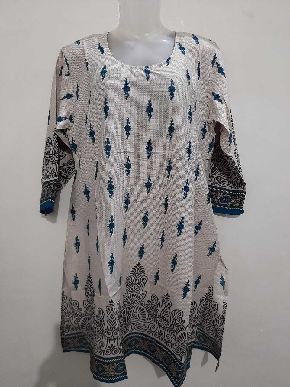 Set Wise Colours Stock - Cotton Blend, Size M To Xxl, Printed Patterns, Short Sleeve | Casual Wear For Ladies, Mix Available, Washable