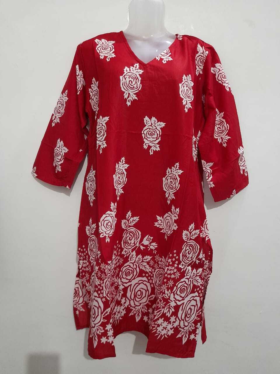 Set Wise Colours Stock - Cotton Blend, Size M To Xxl, Printed Patterns, Short Sleeve | Casual Wear For Ladies, Mix Available, Washable