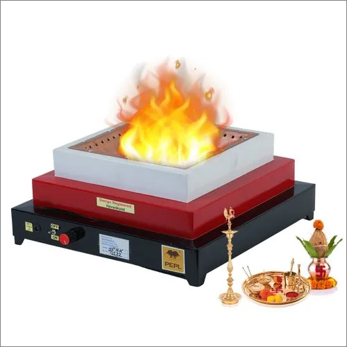 Multicolor 12 Inch Copper Smokeless Hawan Kund