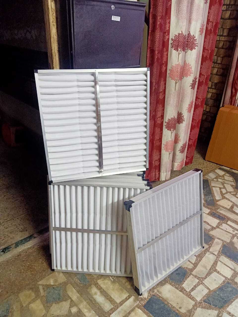 Ahu Pre Filter - Galvanized Steel, 20x20x6 Inches, White | Efficient Fine Filtration, Washable Media, High Dust Holding Capacity