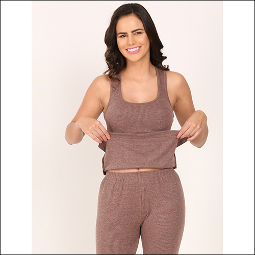 Indian Touchwool 1530 Brown Sleevless