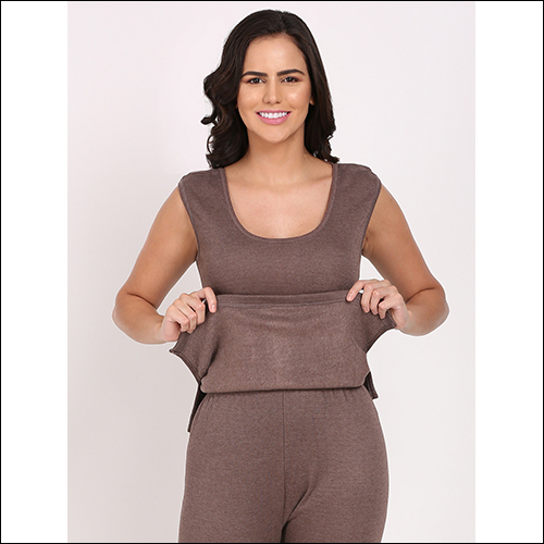 Indian Touchwool 2400 Tharmocot Brown Color Sleevless