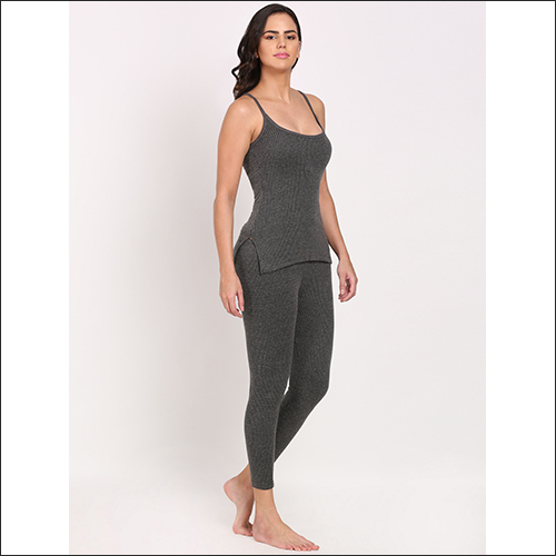 Dark Gray Touchwool 1540 Camisol Grey Melange
