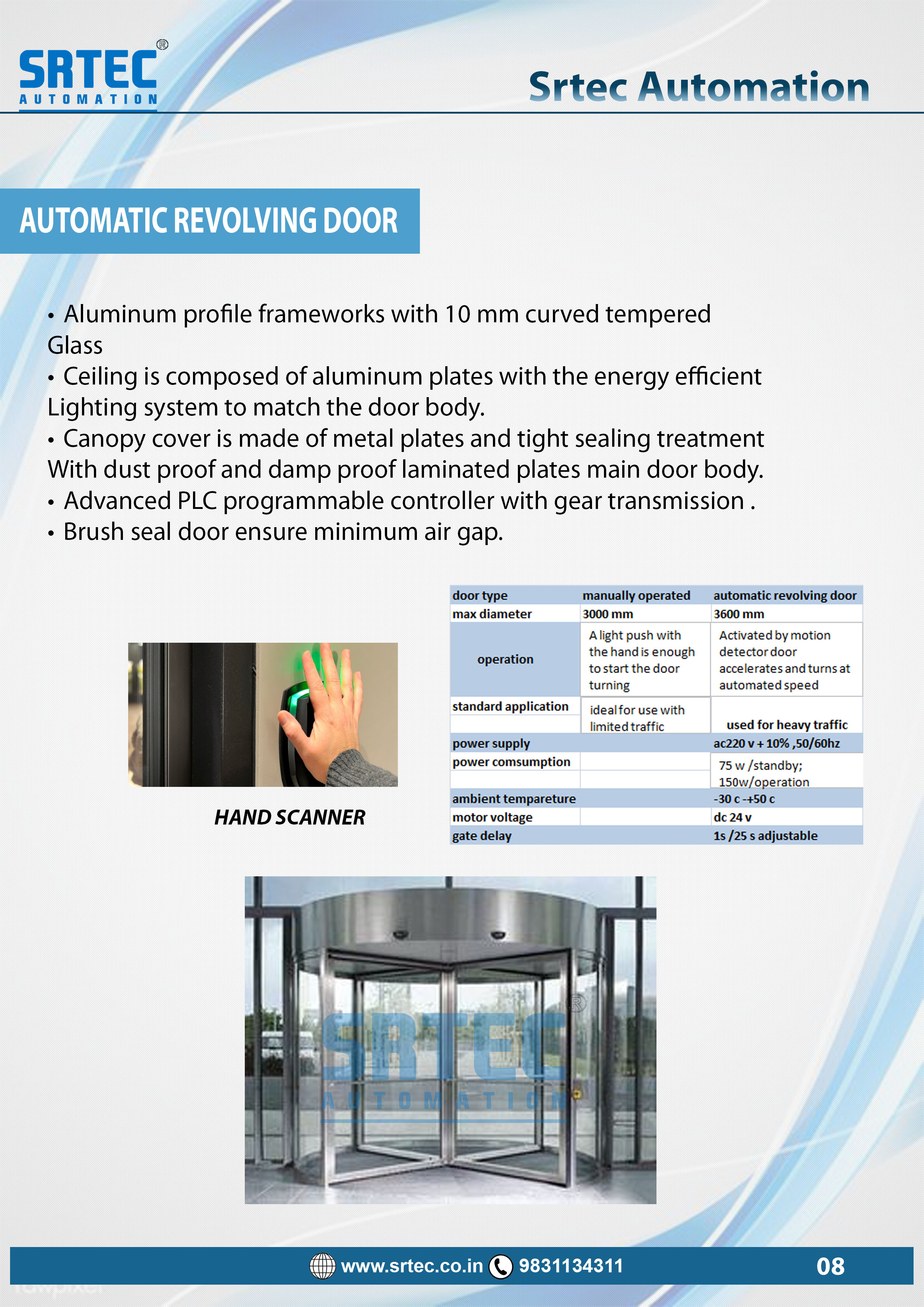 Any Color Automaticrevolving Door