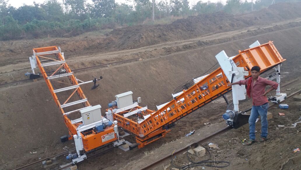 Electric Canal Paver Machine - Color: Orange