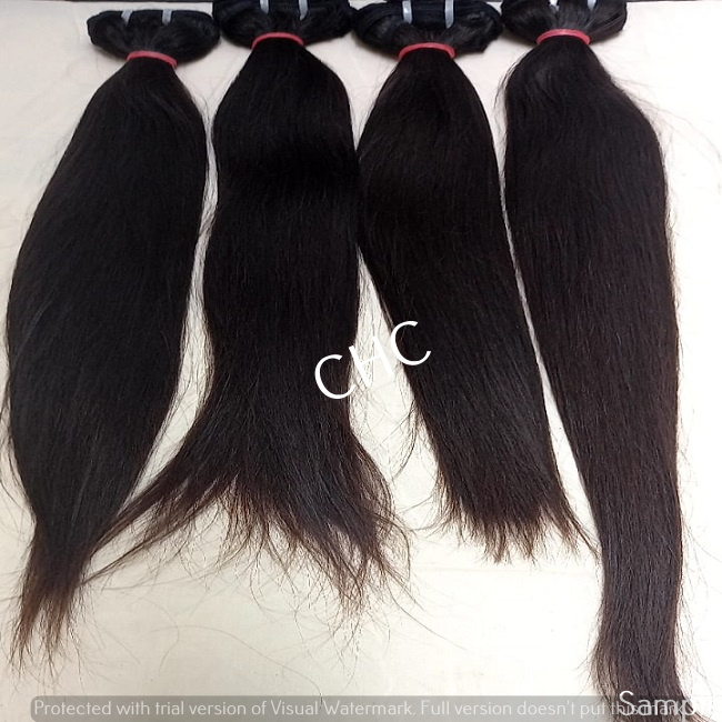 Full Cuticle No Chemical Treated Natural Straight Indian Virgin Hair Length: 8 - 40 Inch (In)