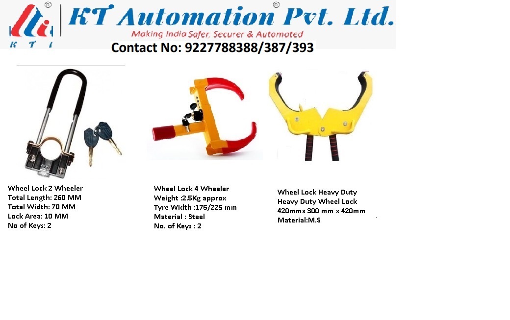 Wheel Lock - Color: Yellow & Red