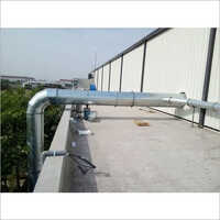 सिल्वर इंडस्ट्रियल राउंड एयर डक्ट