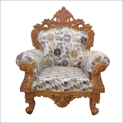लकड़ी का सोफा चेयर होम फर्नीचर