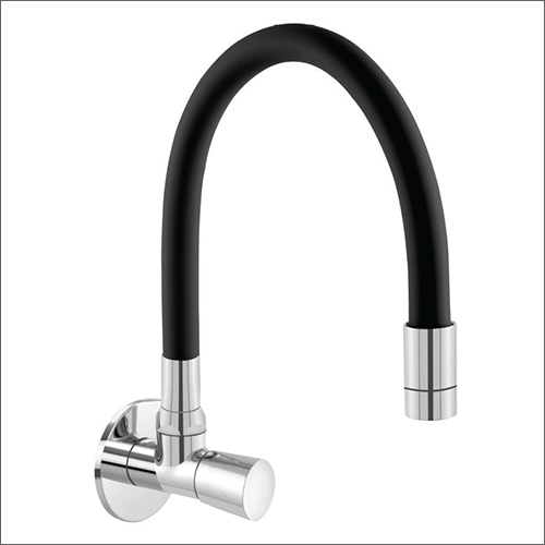 Silver Sink Cock Flexible Spout