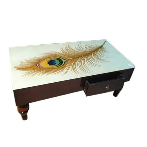 लकड़ी का सेंटर टेबल