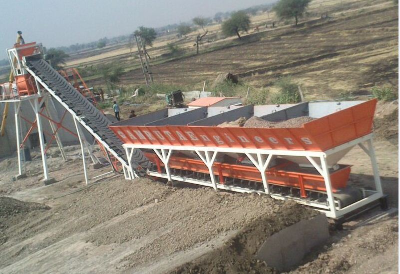 Fully Automatic Inline Bin Batching Plant Conveyor Capacity: 800 Mm Width