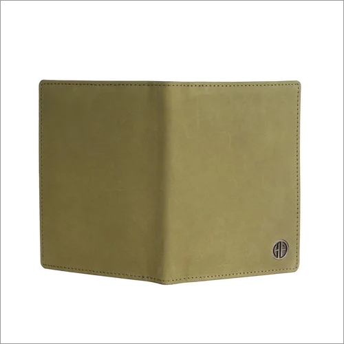 Ph602gh Leather Passport Holder - Leather Material , Green Solid Design For Secure Passport Storage
