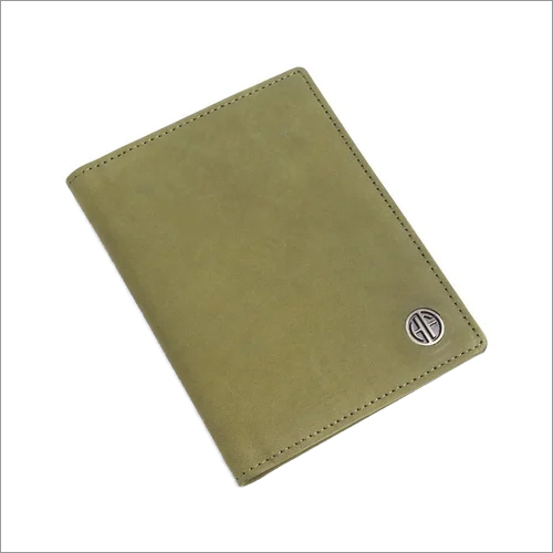 Ph602gh Leather Passport Holder - Leather Material , Green Solid Design For Secure Passport Storage