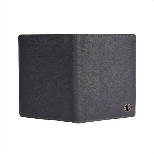 Ph602grey Leather Passport Holder - Leather Material, Solid Pattern, Grey Color | Ideal For Safeguarding Your Passport