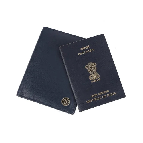 Ph602bnl Leather Passport Holder - Leather Material, Elegant Design, Blue Color | Multiple Compartments For Cards, Bills, Receipts, And Photos