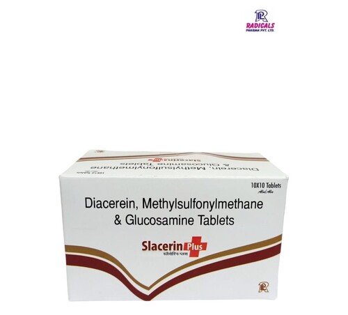 General Medicines Slacerin Diacerein Methylsulfonylmethane Potassiumchloride Tablets