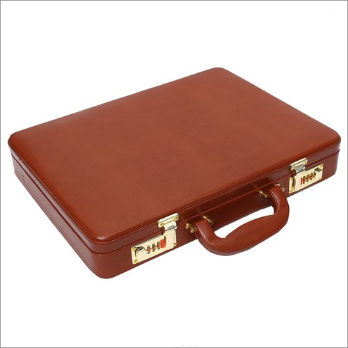 Brrf703 Brown Leather Briefcase