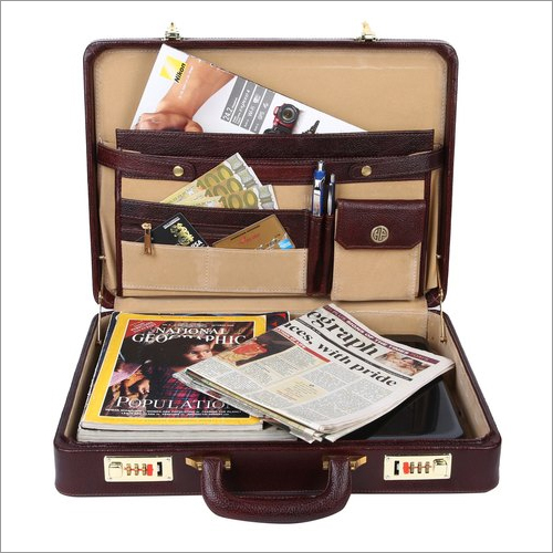 Hammonds Flycatcher Briefcase - Leather, Brown Color, Stylish Design | Durable And Built Tough For Travel