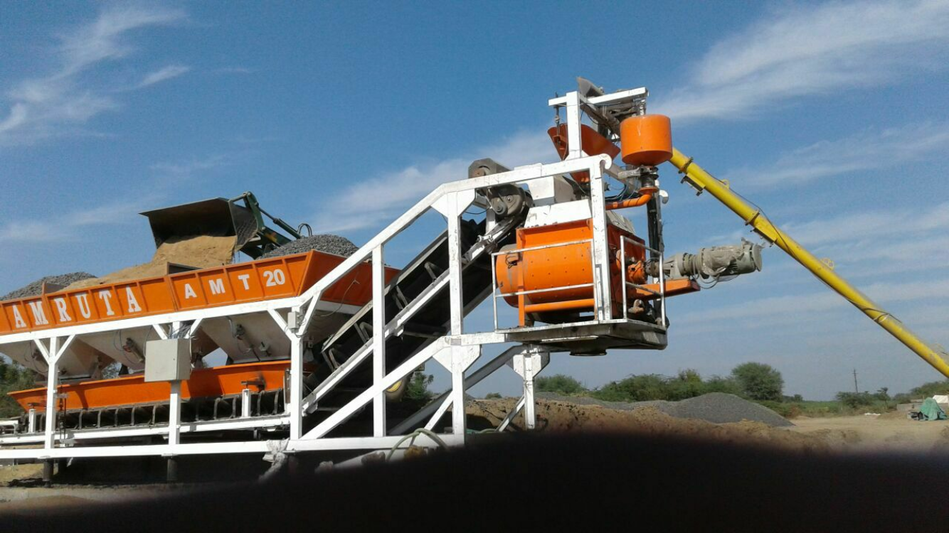 Inline Mobile Concrete Batching Plant Conveyor Capacity: 800 Mm Width