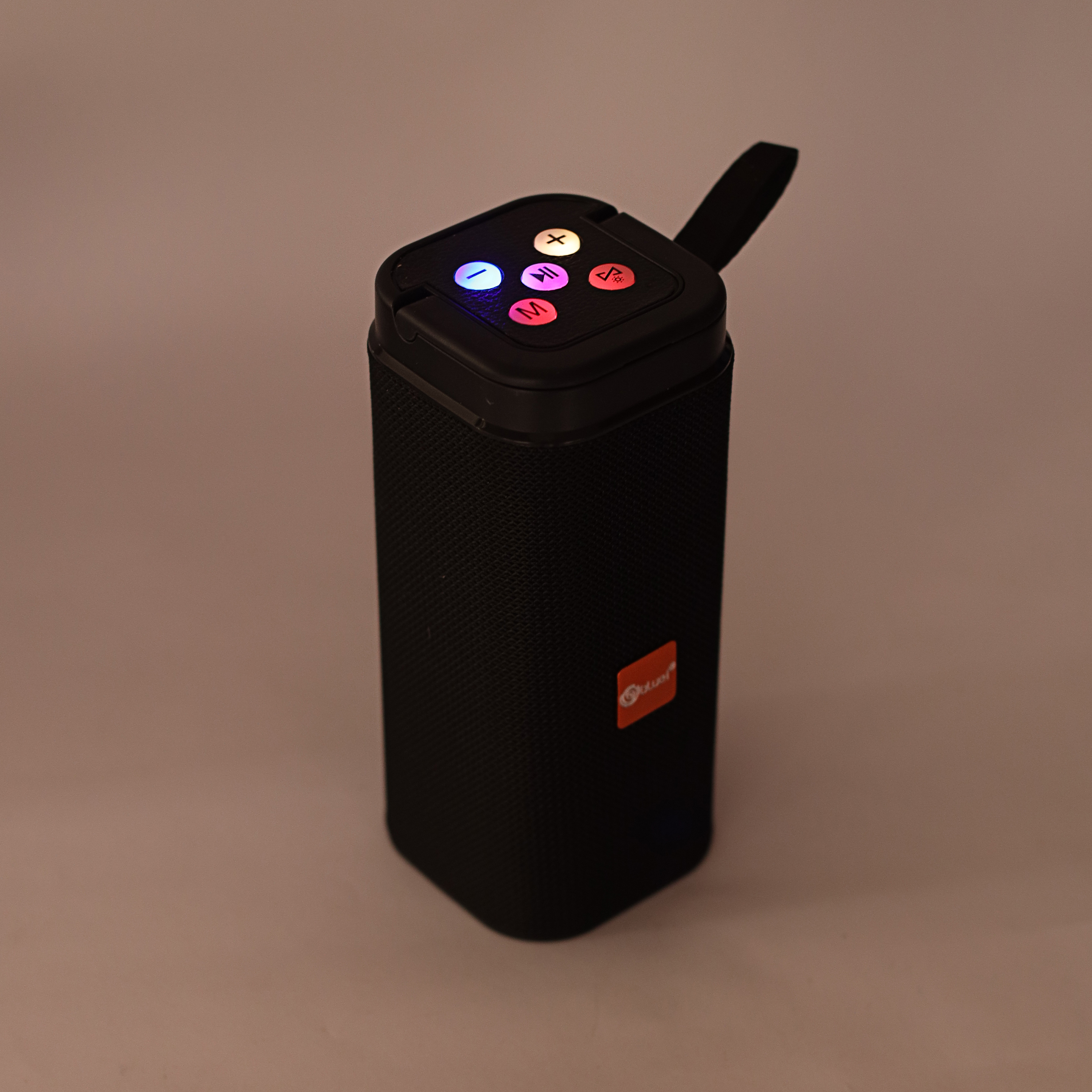 Bluei Rocker R4 Blast 3wx2 Speaker 1200mah Battery - 8.5x8x18cm, Blue With Rgb Lights | 5w Output, Bluetooth 5.0, Usb/sd/aux Support, Fm Tuner