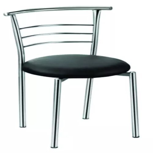 Cafeteria Chair - Alloy Steel, 40x40x50 Cm, Black | Comfortable & Adjustable, Perfect For Home, Lawn, Office, 4-pc Set