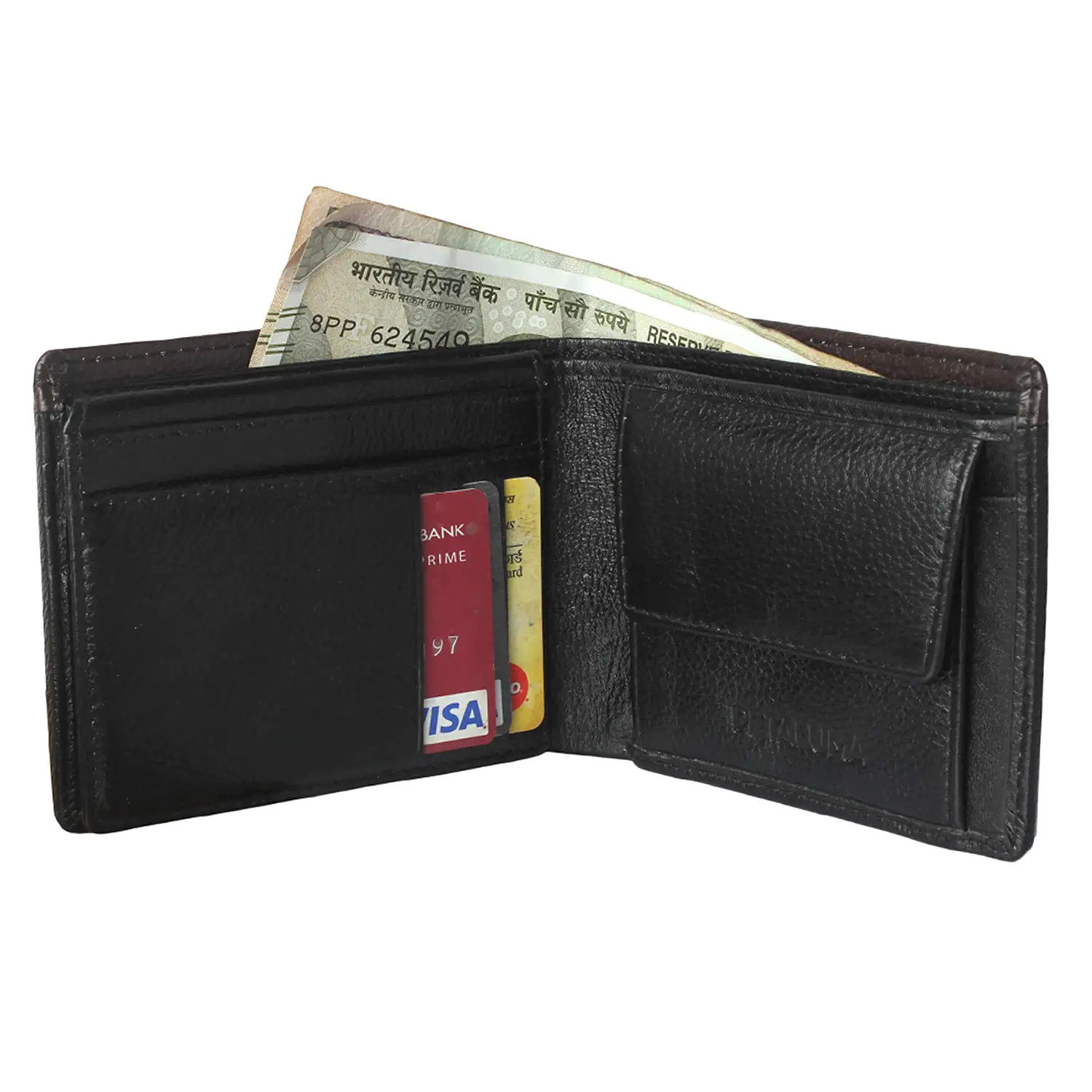 Genuine Leather Slim Wallet - Black Leather Rfid Blocking Technology Stylish And Elegant Design For Secure Card And Cash Storage