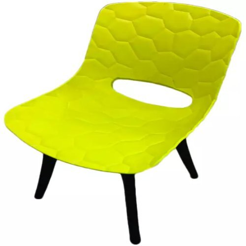 लेमन यलो कैफेटेरिया चेयर।
