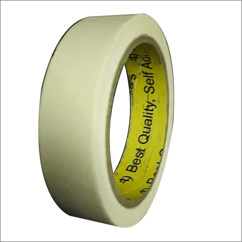 White Masking Tape - BOPP, Double-Sided | Strong Adhesion for Painting, Crafting, Labeling, and Quick Fixes, Cleanly Removable