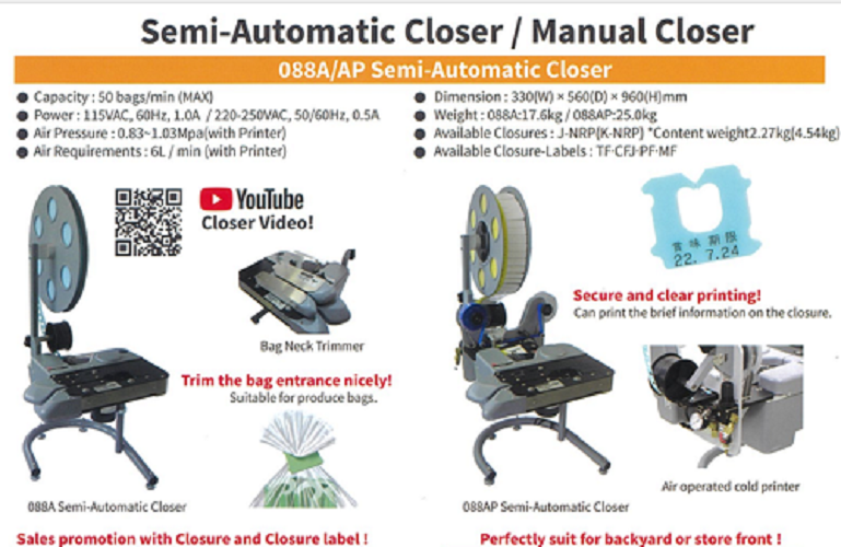 Semi Automatic Bag Closing Machine