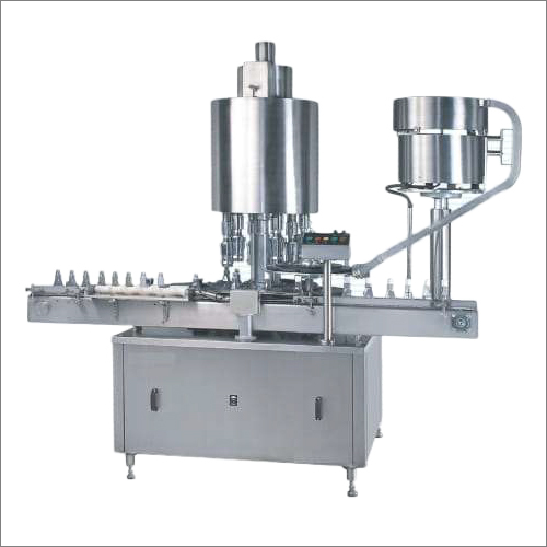 Automatic Multi Head Screw Capping Machine - Electric, Silver Finish | Automatic Operation, Industrial Applications, Warranty Included