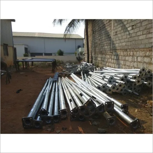 Pole- Grey Butterfly Arm Octagonal Iron Pole