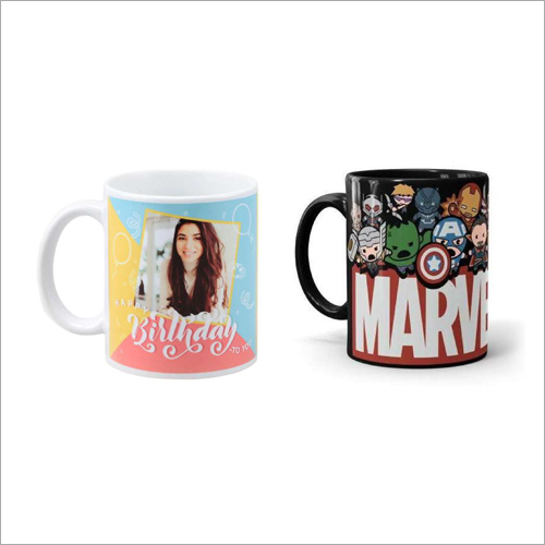 व्हाइट प्रिंटेड मग