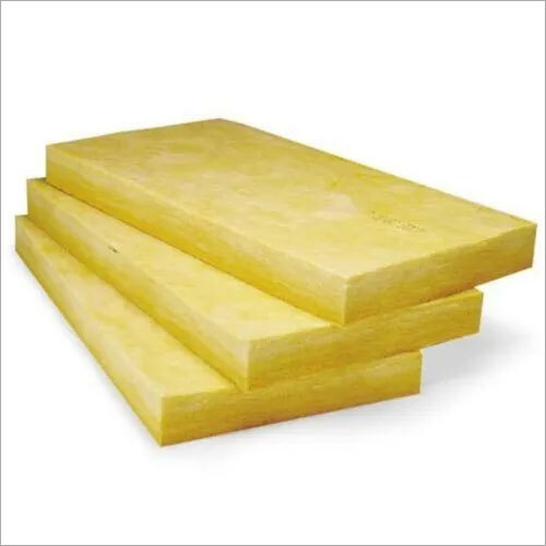 Glass Wool - Fiberglass, 50 mm Thickness, Square Shape, Yellow Color | Thermal Insulation, Soundproofing, Fire Resistant, Lightweight, Durable