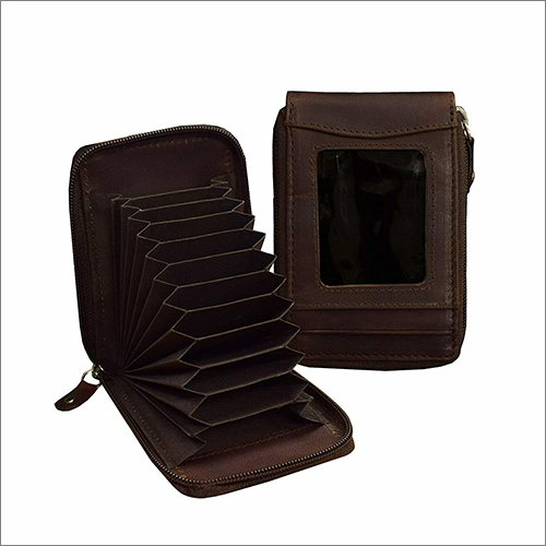 Coffee Brown Genuine Leather Men Wallet